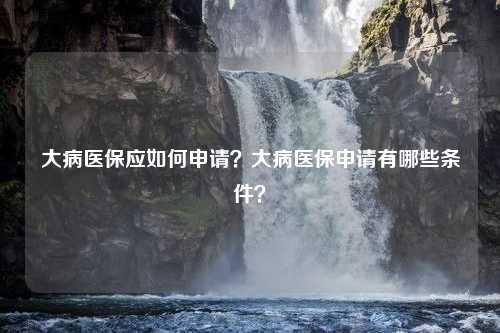 大病医保应如何申请？大病医保申请有哪些条件？